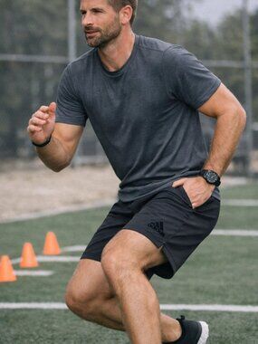 Adidas Men’s Black Athletic Shorts Size L Lightweight Training Gym Activewear